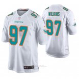 Camiseta NFL Game Hombre Miami Dolphins Christian Wilkins Blanco