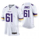 Camiseta NFL Game Hombre Minnesota Vikings Brett Jones Blanco