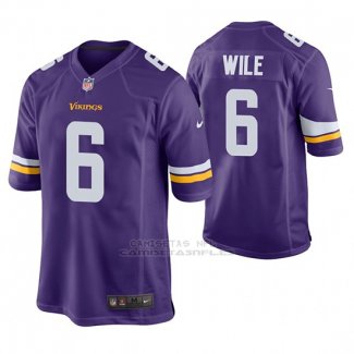Camiseta NFL Game Hombre Minnesota Vikings Matt Wile Violeta