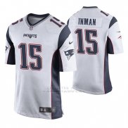 Camiseta NFL Game Hombre New England Patriots Dontrelle Inman Blanco