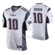 Camiseta NFL Game Hombre New England Patriots Josh Gordon Blanco