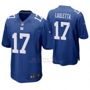 Camiseta NFL Game Hombre New York Giants Kyle Lauletta Azul