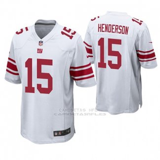 Camiseta NFL Game Hombre New York Giants Quadree Henderson Blanco