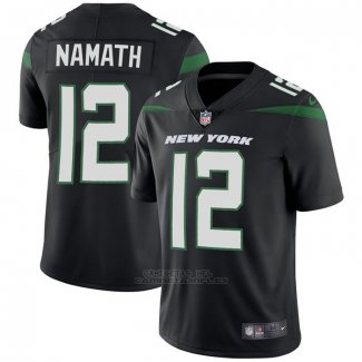 Camiseta NFL Game New York Jets 12 Joe Namath Negro