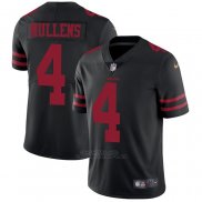 Camiseta NFL Game San Francisco 49ers 4 Nick Mullens Negro