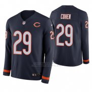Camiseta NFL Hombre Chicago Bears Tarik Cohen Azul Therma Manga Larga