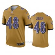 Camiseta NFL Legend Baltimore Ravens Patrick Queen Inverted Oro