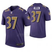 Camiseta NFL Legend Hombre Baltimore Ravens Javorius Allen Violeta Color Rush
