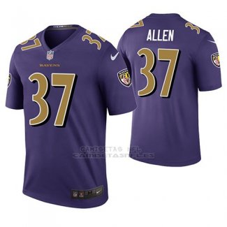 Camiseta NFL Legend Hombre Baltimore Ravens Javorius Allen Violeta Color Rush