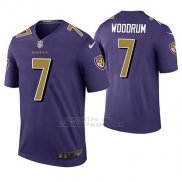 Camiseta NFL Legend Hombre Baltimore Ravens Josh Woodrum Violeta Color Rush
