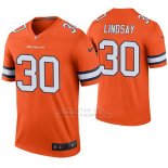 Camiseta NFL Legend Hombre Denver Broncos Phillip Lindsay Naranja Color Rush