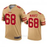 Camiseta NFL Legend San Francisco 49ers Colton Mckivitz Inverted Oro