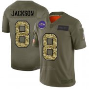 Camiseta NFL Limited Baltimore Ravens Jackson 2019 Salute To Service Verde