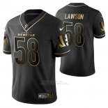 Camiseta NFL Limited Cincinnati Bengals Carl Lawson Golden Edition Negro
