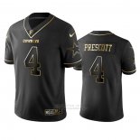 Camiseta NFL Limited Dallas Cowboys Dak Prescott Golden Edition Negro