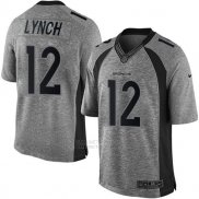 Camiseta NFL Limited Hombre 12 Lynch Denver Broncos Azul