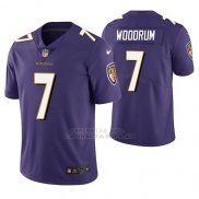 Camiseta NFL Limited Hombre Baltimore Ravens Josh Woodrum Violeta Vapor Untouchable