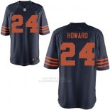 Camiseta NFL Limited Hombre Chicago Bears 24 Jordan Howard Throwback Game Azul