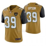 Camiseta NFL Limited Hombre Jacksonville Jaguars Tashaun Gipson Oro Color Rush