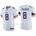 Camiseta NFL Limited Hombre Minnesota Vikings 8 Kirk Cousins Vapor Untouchable Blanco