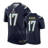 Camiseta NFL Limited Hombre San Diego Chargers Philip Rivers Azul Legend