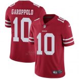 Camiseta NFL Limited Hombre San Francisco 49ers 10 Jimmy Garoppolo Rojo Stitched Vapor Untouchable