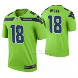 Camiseta NFL Limited Hombre Seattle Seahawks Jaron Marron Verde Color Rush