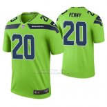 Camiseta NFL Limited Hombre Seattle Seahawks Rashaad Penny Verde Color Rush