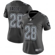 Camiseta NFL Limited Mujer Las Vegas Raiders Jacobs Static Fashion Gris