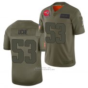 Camiseta NFL Limited New England Patriots Josh Uche 2019 Salute To Service Verde