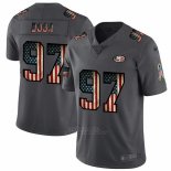 Camiseta NFL Limited San Francisco 49ers Bosa Retro Flag Negro
