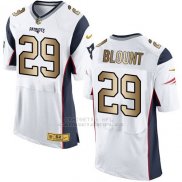 Camiseta New England Patriots Blount Blanco Nike Gold Elite NFL Hombre
