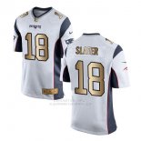 Camiseta New England Patriots Slater Blanco Nike Gold Game NFL Hombre