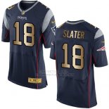 Camiseta New England Patriots Slater Profundo Azul Nike Gold Elite NFL Hombre
