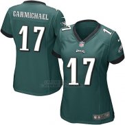 Camiseta Philadelphia Eagles Carmichael Verde Nike Game NFL Mujer