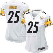 Camiseta Pittsburgh Steelers Burns Blanco Nike Game NFL Mujer