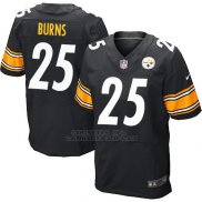Camiseta Pittsburgh Steelers Burns Negro Nike Elite NFL Hombre