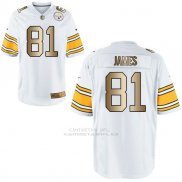 Camiseta Pittsburgh Steelers James Blanco Nike Gold Game NFL Hombre