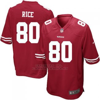 Camiseta San Francisco 49ers Rice Rojo Nike Game NFL Nino