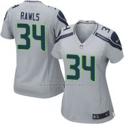 Camiseta Seattle Seahawks Rawls Gris Nike Game NFL Mujer