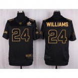 Camiseta Seattle Seahawks Williams Negro Nike Elite Pro Line Gold NFL Hombre