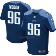 Camiseta Tennessee Titans Woods Profundo Azul Nike Elite NFL Hombre
