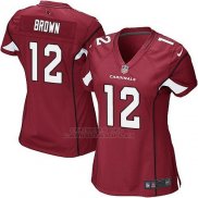 Camiseta Arizona Cardinals Brown Rojo Nike Game NFL Mujer