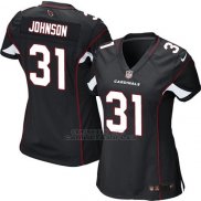 Camiseta Arizona Cardinals Johnson Negro Nike Game NFL Mujer