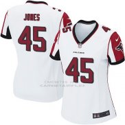 Camiseta Atlanta Falcons Jones Blanco Nike Game NFL Mujer
