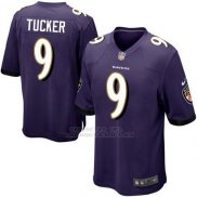 Camiseta Baltimore Ravens Tucker Violeta Nike Game NFL Hombre