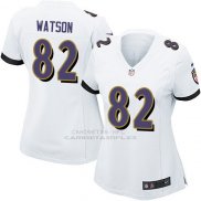 Camiseta Baltimore Ravens Watson Blanco Nike Game NFL Mujer