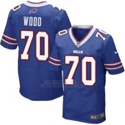 Camiseta Buffalo Bills Wood Azul Nike Elite NFL Hombre