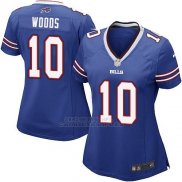 Camiseta Buffalo Bills Woods Azul Nike Game NFL Mujer