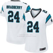 Camiseta Carolina Panthers Bradberry Blanco Nike Game NFL Mujer